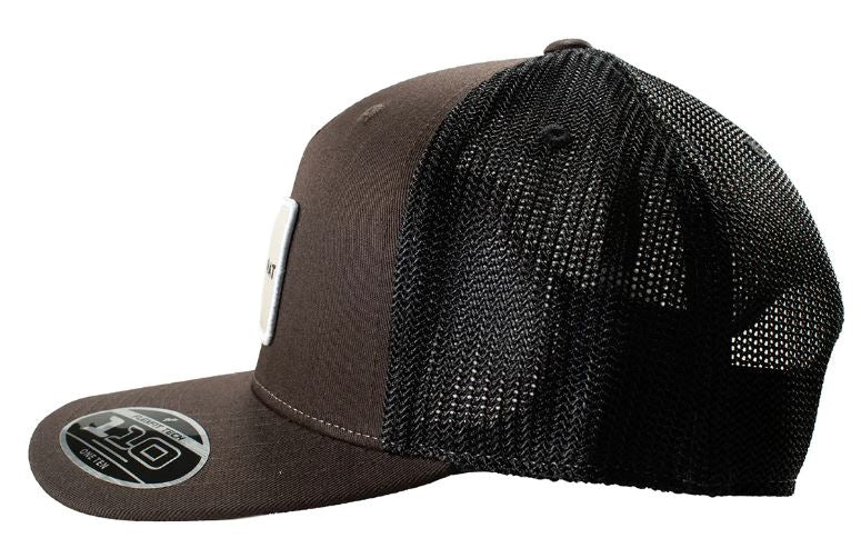 Ariat AW25 Mens Flag Patch Mesh Brown Snap Back Cap