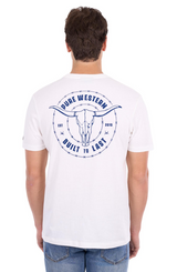 Pure Western SS27 Mens Walker TShirt  Off White