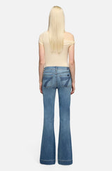 7 For All Mankind Womens Dojo in Slim Illusion Distressed Authentic Light