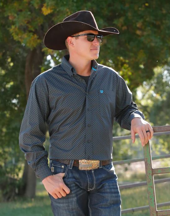 Cinch S53 Mens Classic Fit Charcoal Shirt