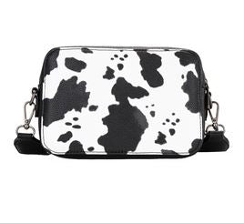 Wrangler SS25 Cow Print Small Crossbody Bag