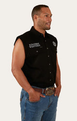 Ringers Western SS25 Mens Hawkeye Sleeveless Shirt Black