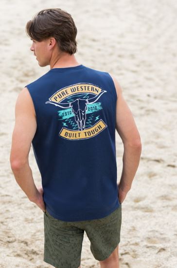Pure Western SS27 Mens Dale Muscle Tank