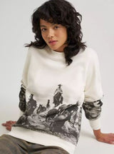 Wrangler Womens Archival Graphic Fleece Crew