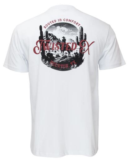 Twisted X Mens White Horse TShirt
