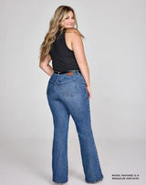 Wrangler Womens Bespoke High Rise Flare Jean 34 Leg