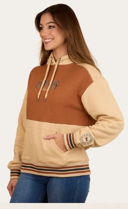 Ringers Western AW26 Womens Aspley Pullover Hoodie Dark Sand