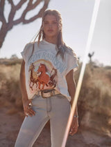 Wrangler x Lainey Wilson AW26 Neon Rainbow Girlfriend TShirt