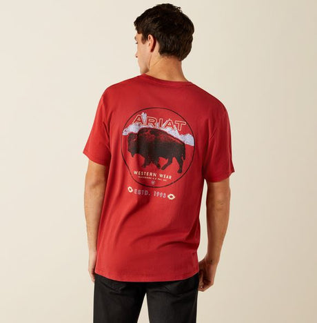 Ariat SS26 Mens Patriot Buffalo Coin TShirt