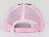 Ringers Western SS27 Signature Bull Trucker Cap Plum/Dusty Pink