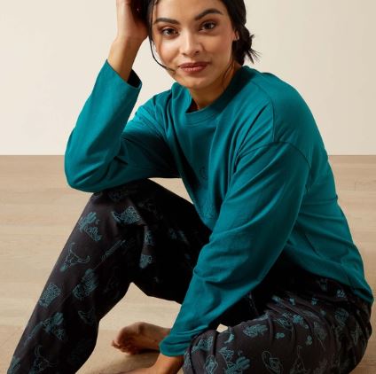 Ariat AW26 Womens Dream Pajama Set Deserted Print