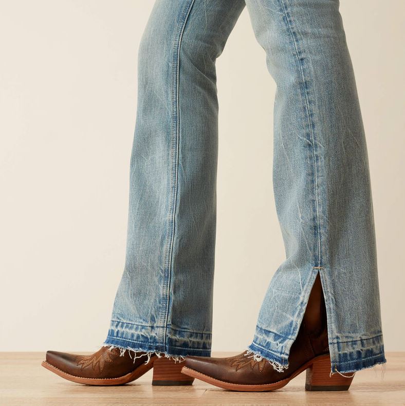 Ariat SS26 Womens Jazmine Ultra High Rise Boot Cut Slit Tomboy Jean