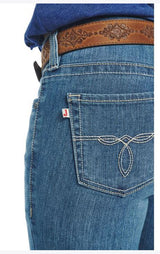 Justin Womens A3 1879 Boot Cut Jean Light Blue