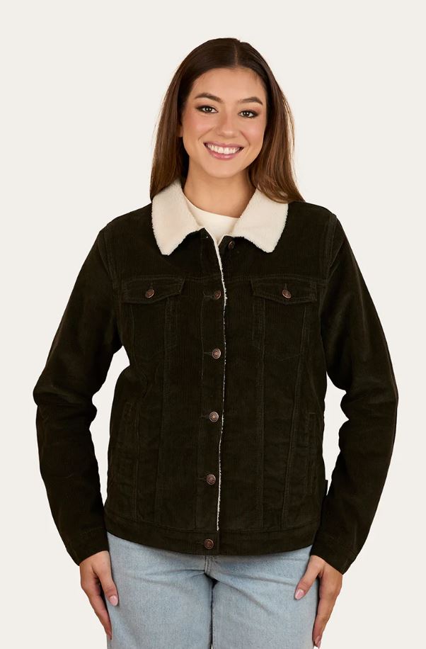 Ringers Western AW26 Womens Killawarra Corduroy Jacket Olive