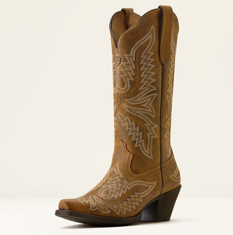 Ariat SS27 Womens Round Up Collins DToe Brown Bomber