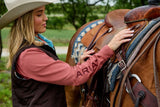 Ariat W26 Womens Team Kirby Pro Shirt Mauvewood