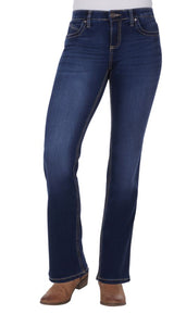 Wrangler Womens Ultimate Riding Jean Q Baby Dark Blue 32' Leg