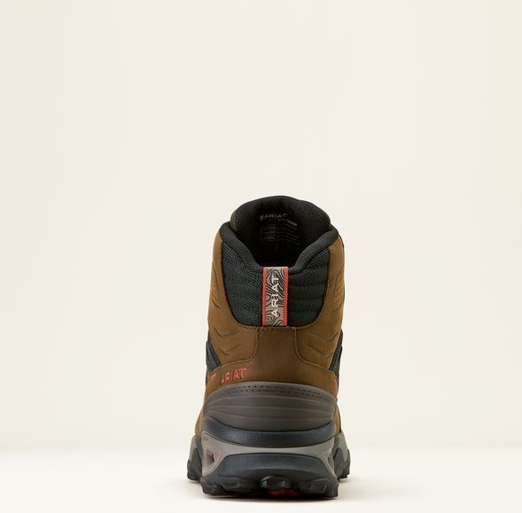 Ariat AW26 Mens Traverse Mid H20 Brown Bark/Evergreen