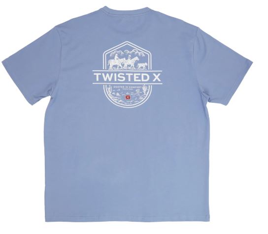 Twisted X Mens Slate Logo TShirt