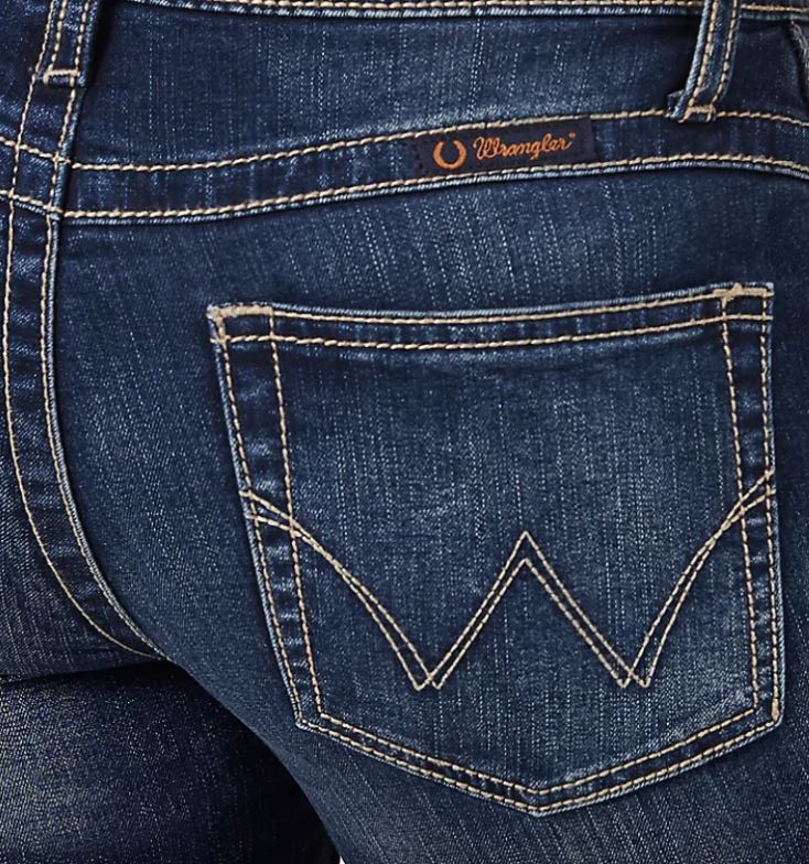 Wrangler Womens Ultimate Riding Jean Q Baby Dark Blue 32' Leg