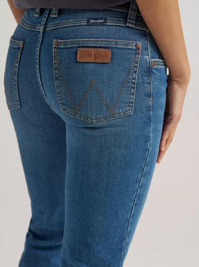 Wrangler AW26 Womens Mae Mid Rise Boot Cut Jean Nadia