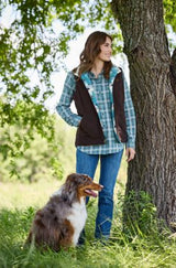Ariat W26 Womens Dilon 2.0 Reversible Insulated Vest Mole
