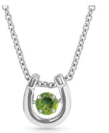 Montana Silversmith Dancing Horseshoe Birthstone Necklace