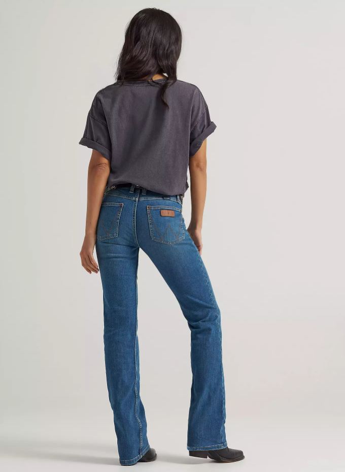 Wrangler AW26 Womens Mae Mid Rise Boot Cut Jean Nadia