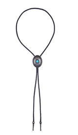 Pure Western SS27 Turquoise Stone Bolo Tie