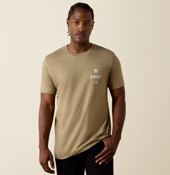 Ariat SS27 Mens Wooden Diamond Flag TShirt