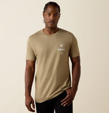 Ariat SS27 Mens Wooden Diamond Flag TShirt