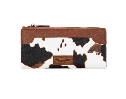 COMING SOON Wrangler S26 Cow Print Slim Wallet