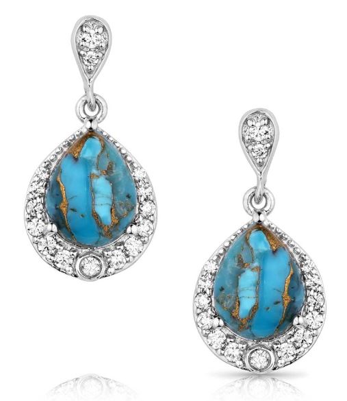 Montana Silversmith Blue Rivers Turquoise Earrings