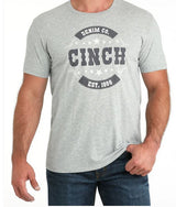 Cinch S53 Mens Logo Print Grey TShirt