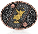 Montana Silversmiths Attitude Buckle Tri Colour Rodeo