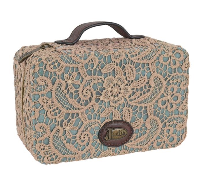 Justin Turquoise & Lace Jewellery Case