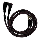 Fort Worth Yacht Cord Split Reins with Horsehair 8' Brown