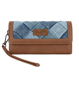 Wrangler AW26 Denim Patchwork Wallet