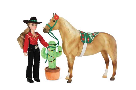 Breyer Traditional 2025 Holiday Playset Holiday Trail Ride