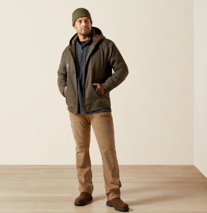 Ariat AW26 Mens Rebar Duracanvas Jacket Earth