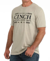 Cinch S63 Mens Lead This Life Khaki TShirt
