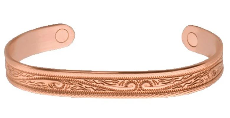 Sabona Western Scroll Copper Magnetic Wrist Band