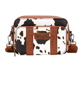 Wrangler SS25 Cow Print Small Crossbody Bag