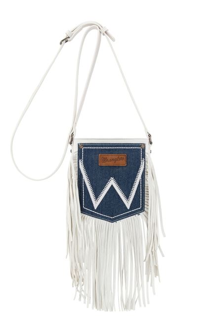 COMING SOON Wrangler S26 Denim Pocket Fringe Bag