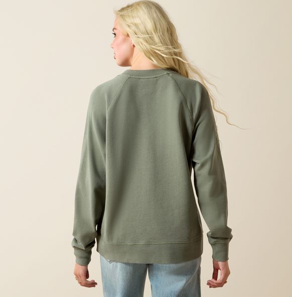 Ariat SS27 Womens Victoria Sweatshirt Sea Spray