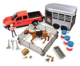 Big Country Toys Truck & Horse Trailer PlaySet