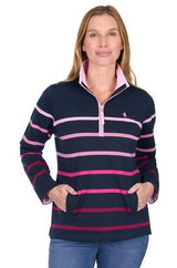 Thomas Cook AW26 Womens Gemma 1/4 Zip Rugby Pink/Navy