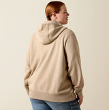 Ariat SS26 Womens Rebar Lightweight Logo 1/2 Zip Hoodie
