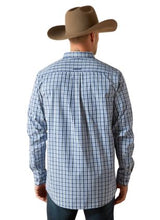 Ariat W26 Mens Pro Series Stephan Fitted Long Sleeve Shirt - Blue