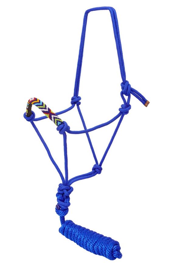 Fort Worth Beaded Nose Rope Halter with Lead